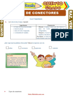 Tipos de Conectores para Quinto Grado de Primaria