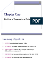 Chapter One: The Field of Organizational Behavior