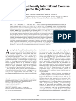 Effects of High-Intensity Intermittent Exercise Training On Appetite Regulation