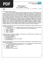 Ficha de Trabalho 1 de Biologia e Geologia Ano I