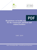 Regulation On Health Requirement For The Restaurants - Kitchens and Related Facilities