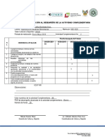 Formato de Evaluación Al Desempeño de La Actividad Complementaria Final