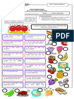 Guia de Trabajo Unidad 2 Septimo Frutas y Verduras