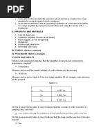 A. DC Operation I. Objective