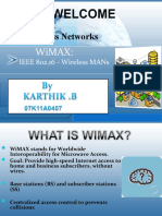 Wireless Networks: Wimax