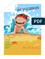 Cahier de Vacances Ce1 Ce2 PDF