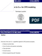 Introduction To C++ For CFD Modelling
