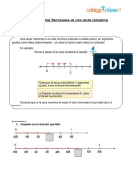 Guia Representar Fracciones en La Recta Numerica PDF