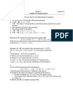 Chapter IV: Change of Basis Exercise 1. Find The Matrix Associated To The Following Linear Functions