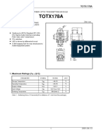 TOTX178A: Fiber Optic Transmitting Module For Digital Audio Equipment