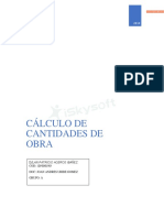 Calculo de Cantidades de Obras