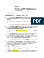 Brief History of The Supreme Court of India