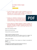 Verdad y Método. Hombre y Lenguaje. Lenguaje y Comprensión - Respuestas