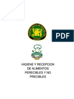 Manual de Recepcion de Alimentos Perecibles y No Perecibles