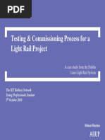 Testing & Commissioning Process For A Light Rail Project