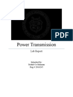 Power Transmission: Lab Report