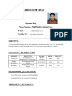 Curriculum Vitae: Diptopal Roy