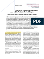 Cormack Et Al. (2013) - Impact of NM Fatigue On Accelerometer Load in Elite Aussie Football