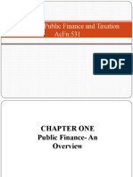 Chapter One Basics of Public Finance