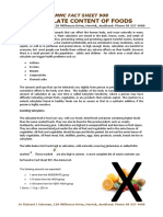 Factsheet 8 Salicylates in Foods PDF