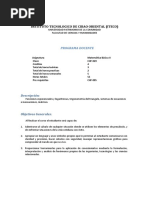 Programa de Matematica Basica II