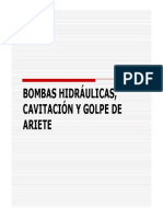 Presentacion Bombas Cavitacion y Golpe de Ariete PDF