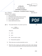 (4758) - 554 T.E. (Electrical) Control System - I (2012 Course) (Semester - II) (303147) (End - Semester)