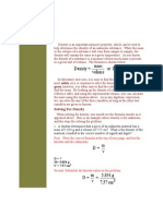 Density Calculations Juvy