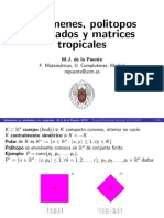 Volúmenes Politopos Alcobados y Matrices 2017