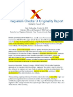 Plagiarism Checker X Originality Report: Similarity Found: 12%