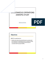 Simultaneous Operations (Simops) Study: Objectives