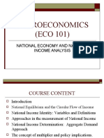 Macroeconomics (ECO 101) : National Economy and National Income Analysis