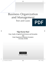 Business Organization and Management