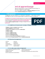 Didactique Franc3a7ais Fiche 1 Enseignement Et Apprentissage PDF