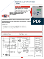 Transformer On-Load Tap-Changer Control Relay: M M M M M M M