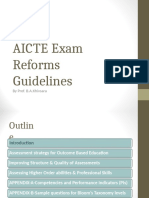 Aicte Exam Reforms Guidelines: by Prof. B.A.Khivsara