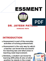 Assessment: Dr. Jayesh Patidar