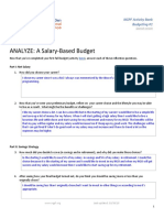 Eschool Ela Career Development Unit 3-Module 1 Resource 2 - Analyze Budget