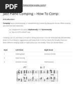 Jazz Piano Comping - How To Comp - The Jazz Piano Site