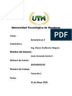 Tarea 1 Primer Parcial Estadistica 2 Uth