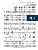 Pagpupugay Sa Santisima Trinidad SATB With Chords