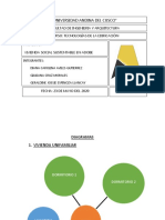 Vivienda Unifamiliar de Adobe (Diagrama, Cuadro de Areas)