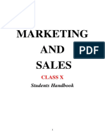 Marketing and Sales (Class X)