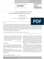 Towards A New Project Management' Movement? An International Development Perspective