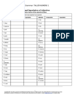 Grado 9 Taller Numero 1 - Comparatives and Superlatives