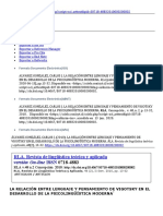 La Relación Entre Lenguaje y Pensamiento de Vigotsky en El Desarrollo de La Psicolingüística Moderna