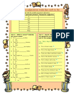 Possessive Adjectives With The Verb To Be