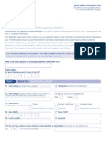 Application Form VAF4A - Settlement Form