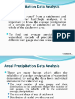 Areal Precipitation Data Analysis