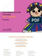 APRENDIZAJES ESPERADOS PRIORIZADOS - 1er Grado